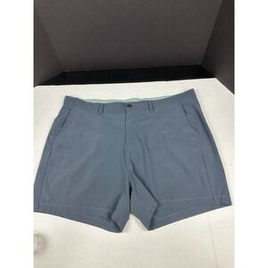 FREE FLY‎ Tradewind Shorts Mens Sz 42 Blue Stretch Chino Golf Performance Travel